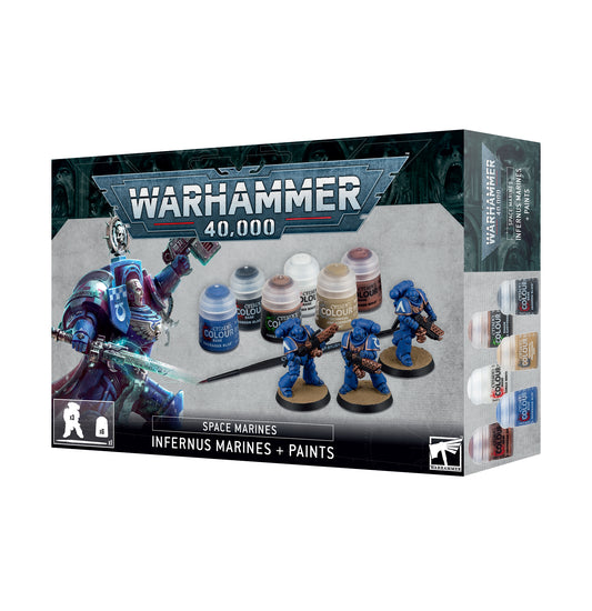 Warhammer 40,000: Infernus Space Marine & Paints Set